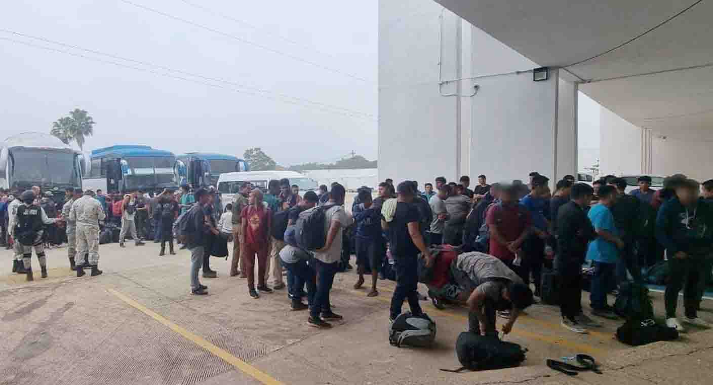 Localizan a 420 migrantes en 3 autobuses en Cajeme; viajaban rumbo a Sonoyta