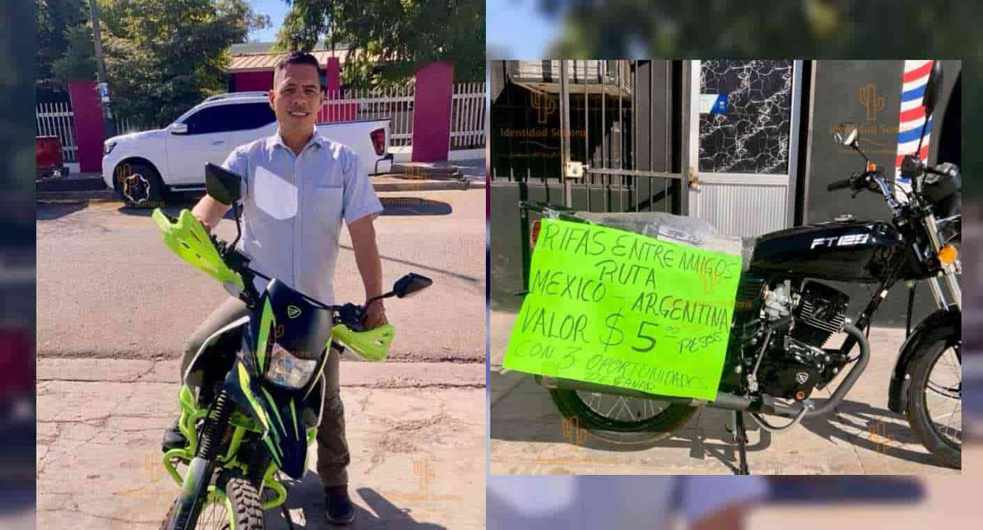 El sonorense Jesús Ramón Valencia cumplirá su sueño de adolescente y recorrerá en su moto más de 13 mil km desde Huatabampo a Buenos Aires
