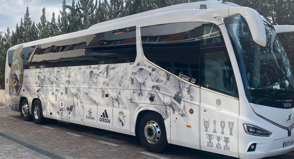 Autobús del Real Madrid sufre accidente en Alemania, no hay lesionados