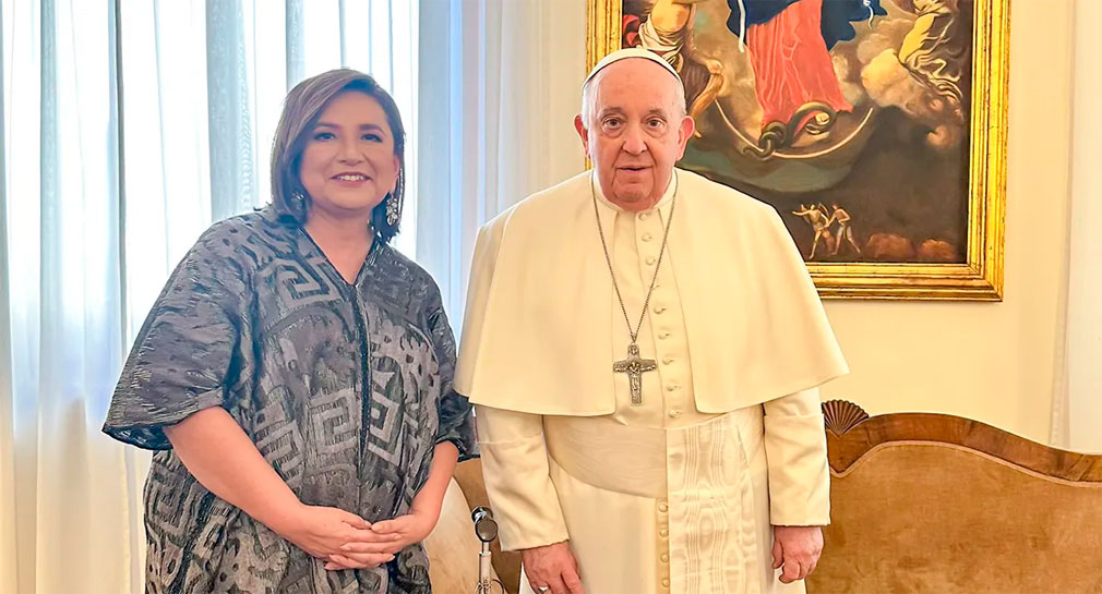 Papa Francisco expresó su preocupación por la inseguridad en México, asegura Xóchitl Gálvez
