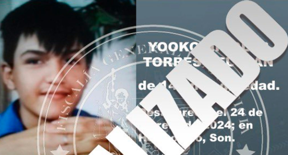Encuentran sano y salvo a Yooko Nicolás, menor de 14 años reportado como desaparecido en Hermosillo