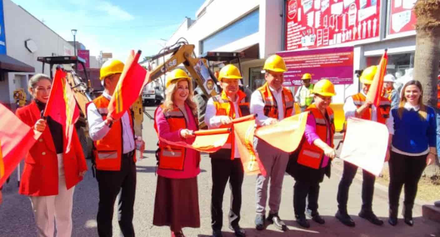 Inician obras para rehabilitar y modernizar 13 calles del Centro de Hermosillo, con una inversión de 166 mdp