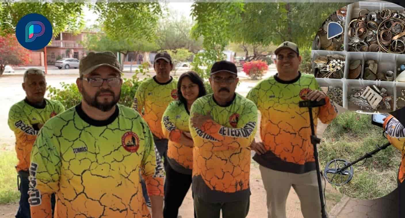 Detección Hermosillo reúne a más de 100 rastreadores de metales en Sonora, que hallan monedas, hebillas y otros objetos bajo tierra