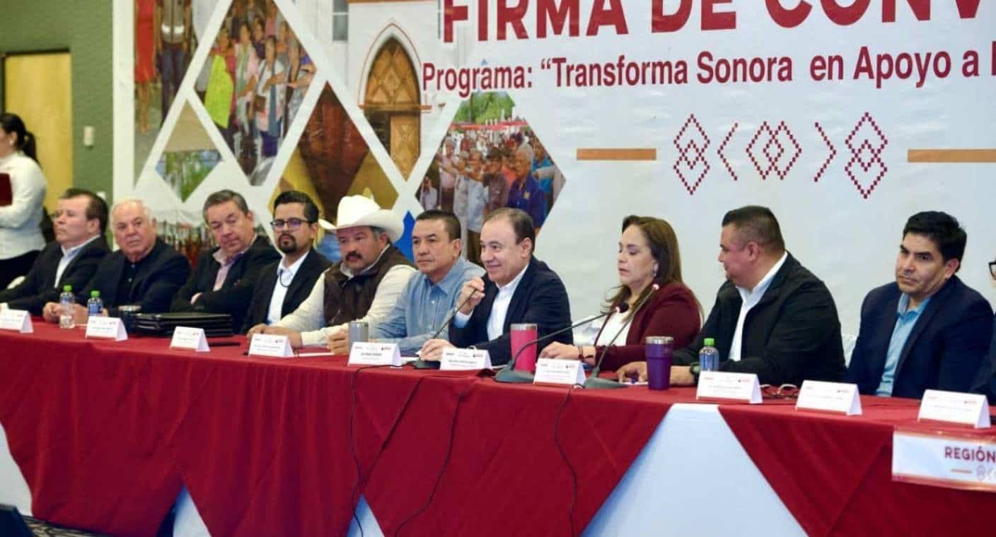 Firma Alfonso Durazo convenio para hacer más de 600 obras en municipios de Sonora para este 2024