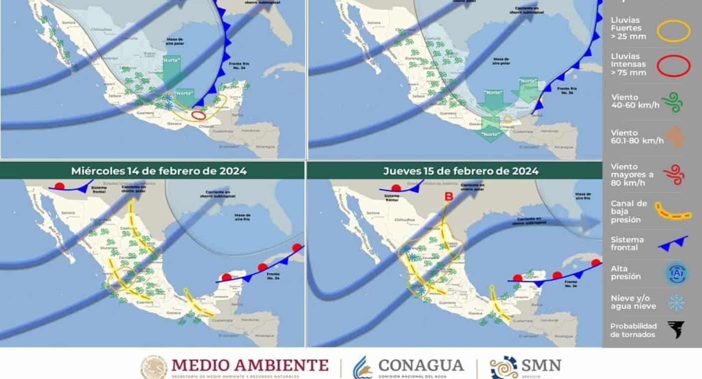 Prevén para el fin de semana lluvias, rachas de viento y actividad eléctrica en el sector serrano bajo y río en Sonora