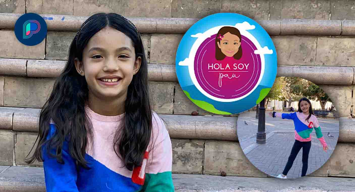 Con 9 años, María Paula Álvarez tiene su canal de YouTube, en el que habla sobre diferentes lugares de Hermosillo y Sonora