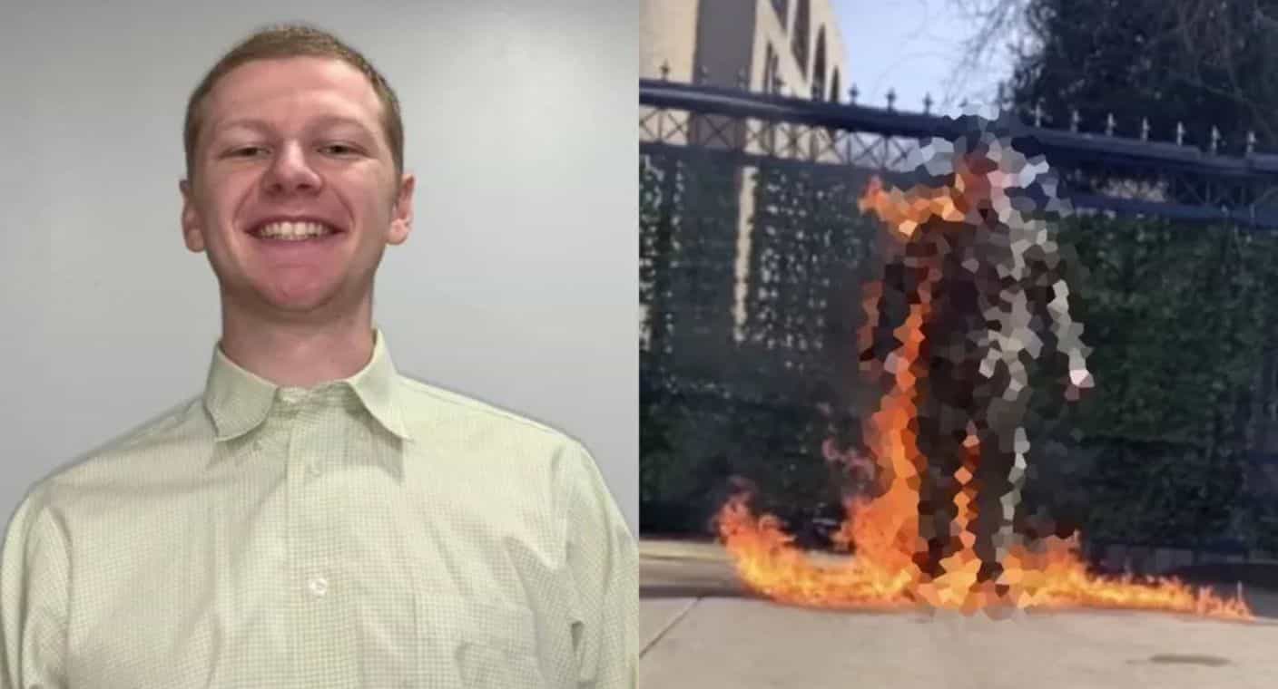 Soldado muere luego de prenderse fuego frente a la embajada de Israel en EEUU: “No seré cómplice del genocidio”