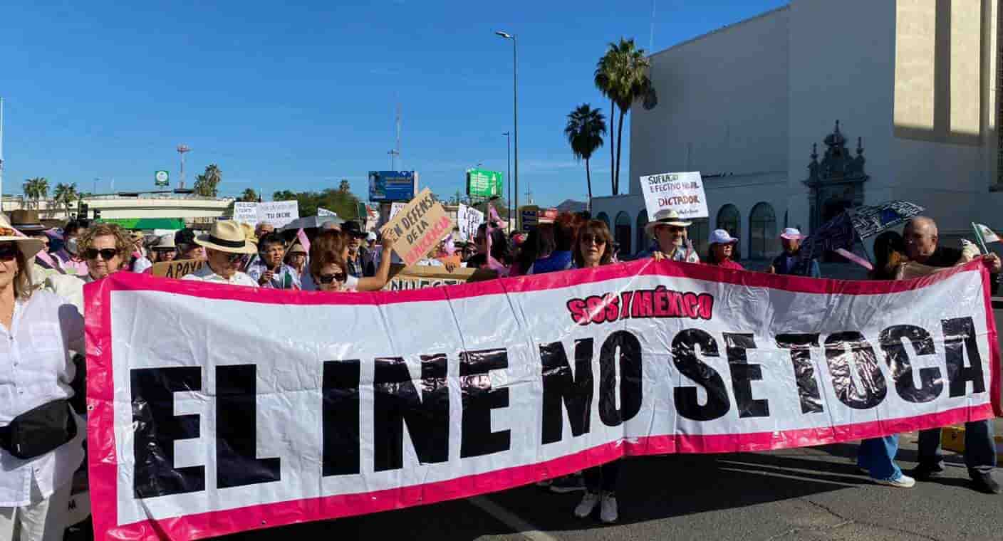 ‘Mi voto no se compra’: Organizaciones ciudadanas en Hermosillo se unen a la #MarchaPorLaDemocracia