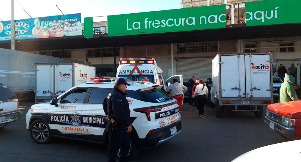 Atropellan a vendedora de tamales en central de abastos de Hermosillo