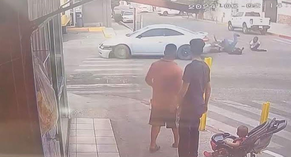 Choque deja joven motociclista herido al sur de Hermosillo, automovilista huye del lugar del accidente