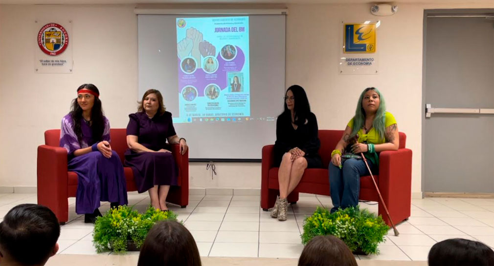 Realiza Departamento de Economía Unison jornada 8M, con 4 mujeres líderes que compartieron sus experiencias