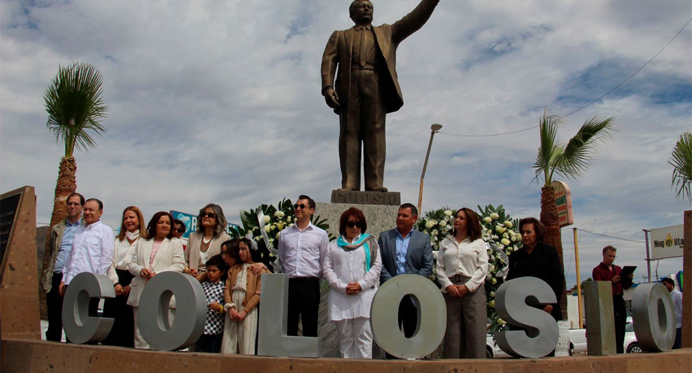 A 30 años de su asesinato, conmemoran a Luis Donaldo Colosio con guardia de honor en Magdalena de Kino, Sonora