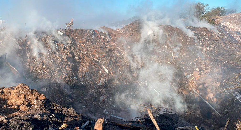 Se incendia basurero al surponiente de Hermosillo, habría sido provocado