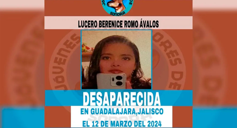 Desaparece Lucero Berenice Romo, fundadora de ‘Jóvenes Buscadores de Sonora’, en Tlaquepaque, Jalisco