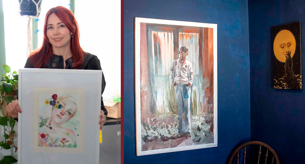 Marlen Loss disfruta pintar desde que era niña y ahora abrió un espacio en el centro de Hermosillo para exponer el trabajo de otros artistas
