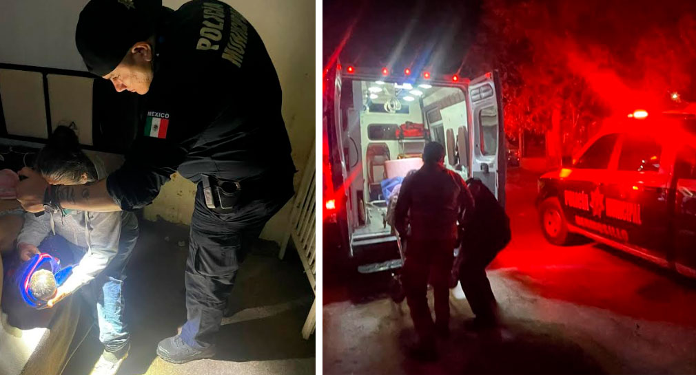 Apoyan policías municipales a mujer durante parto en su domicilio en la comisaría Miguel Alemán