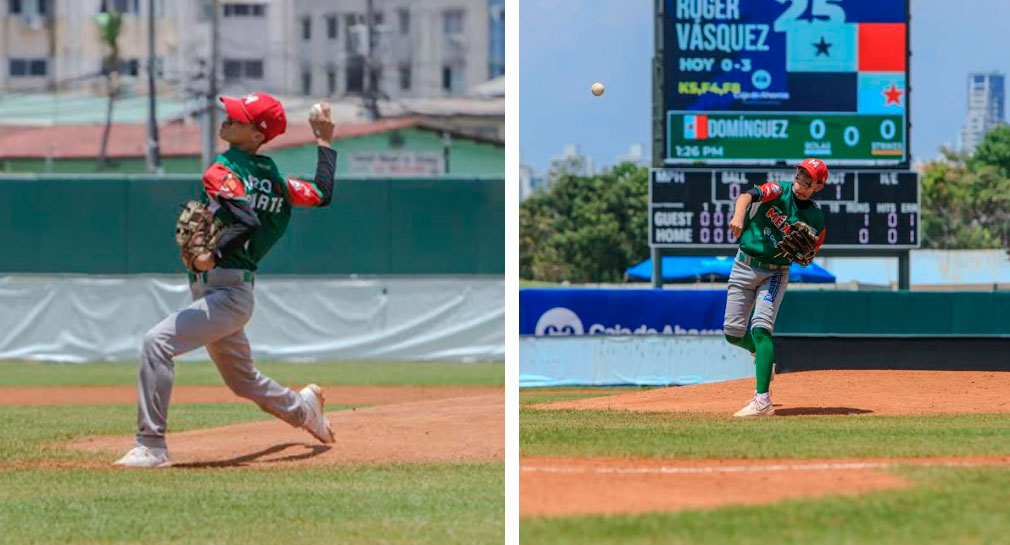 México logra juego sin hit ni carrera combinado ante Panamá en Serie del Caribe Kids
