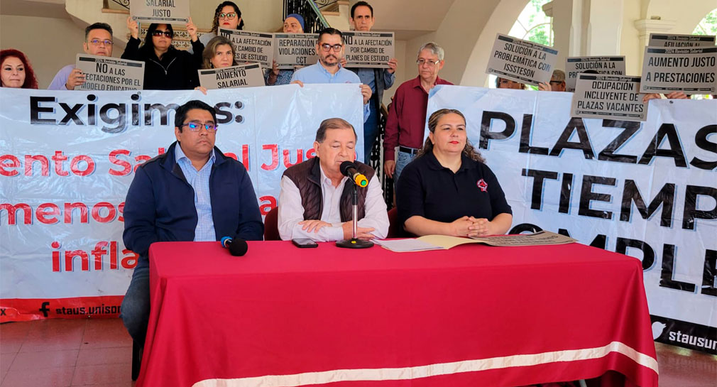 Entrega Staus emplazamiento a huelga para el 15 de abril en Unison