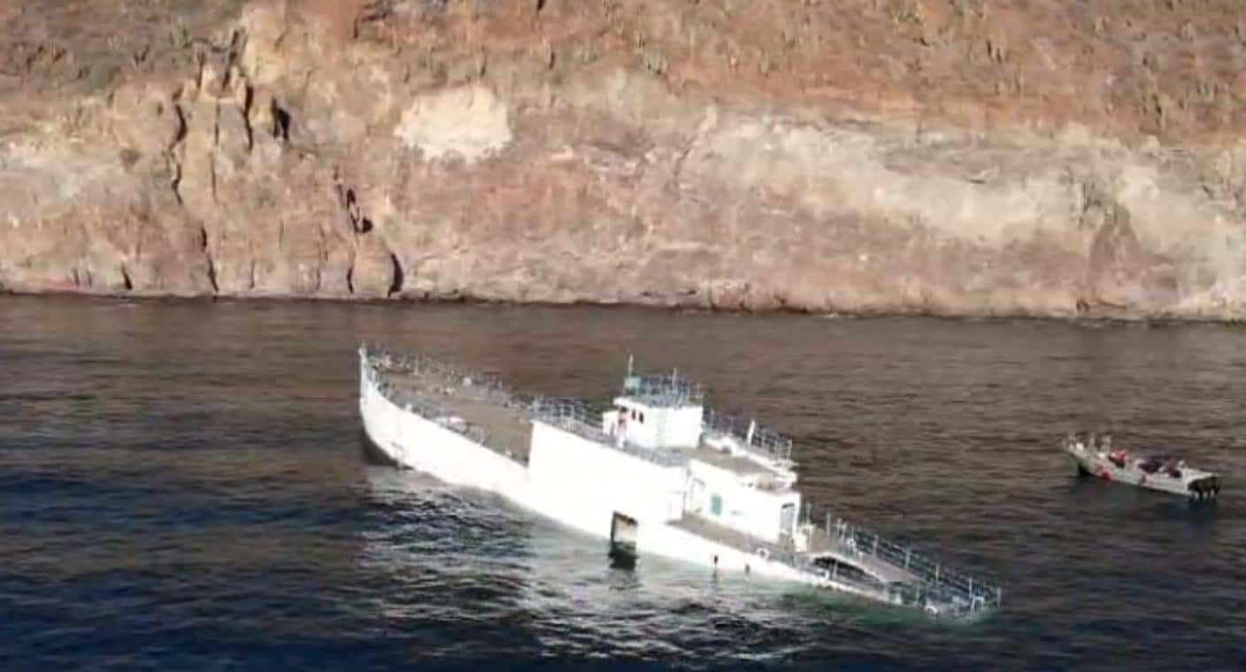 Hunde Semar segundo barco de 14 en Sonora para crear el arrecife artificial más grande de Latinoamérica