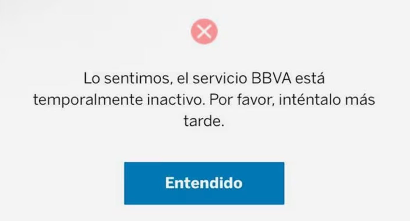 Aplicación de BBVA se cae a nivel nacional en México