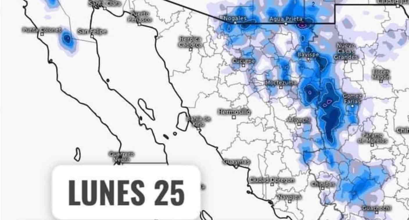 Emite Protección Civil recomendaciones por entrada de la octava tormenta invernal a Sonora