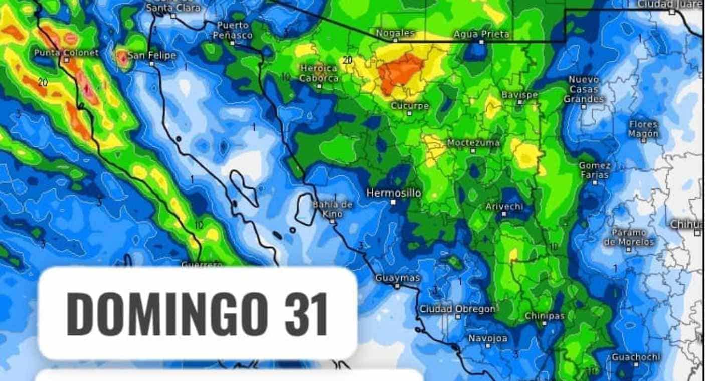 Frente frío y novena tormenta invernal provocarán bajas temperaturas y lluvias al norte de Sonora