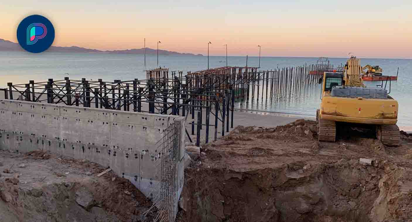 A 12 días de Semana Santa, luce sin concluir el muelle de Bahía de Kino en Hermosillo, Sonora