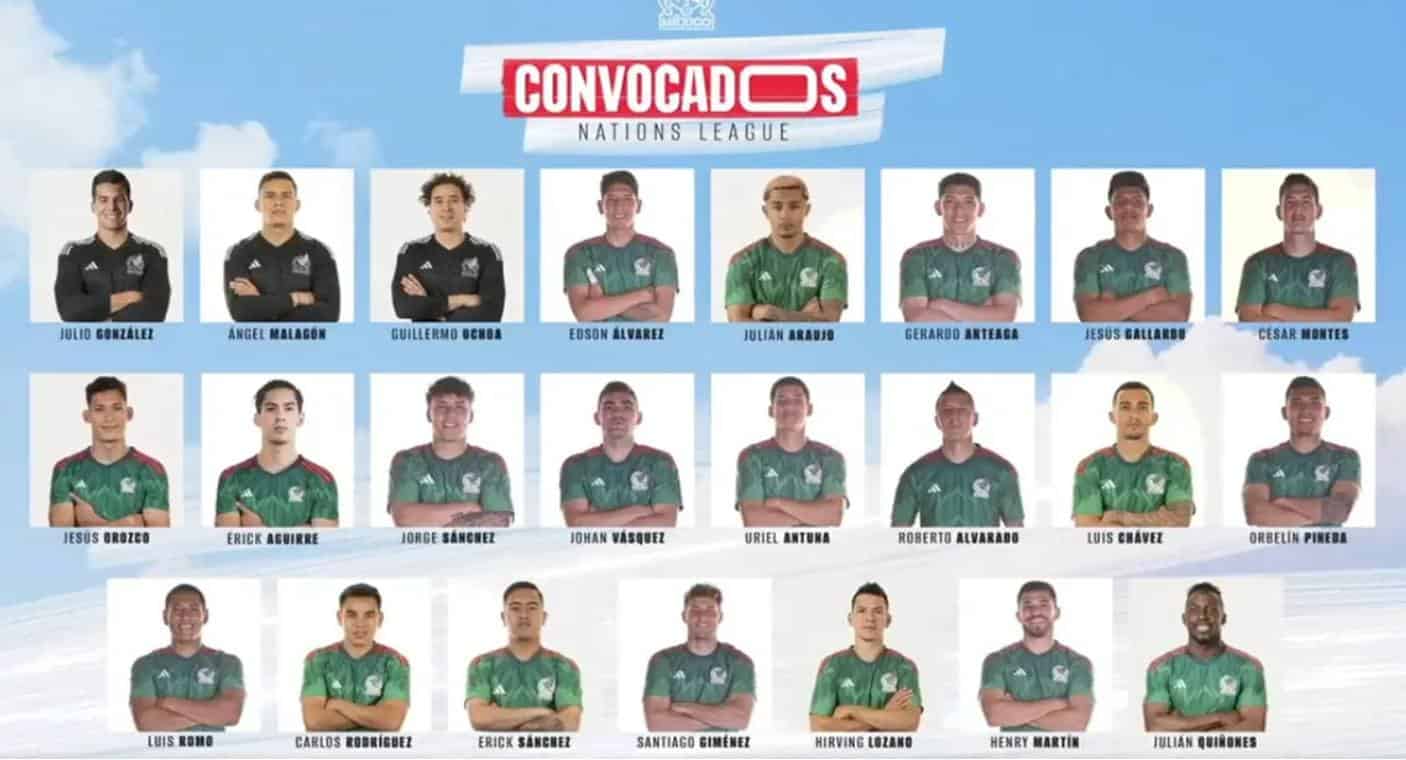 Tri revela convocados para la Nations League de Concacaf