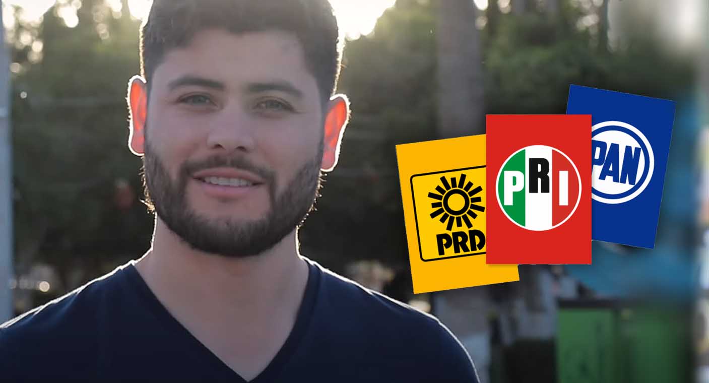 Influencer Wasapraka se lanza como aspirante a diputado local por PRI, PAN y PRD en SLRC, Sonora