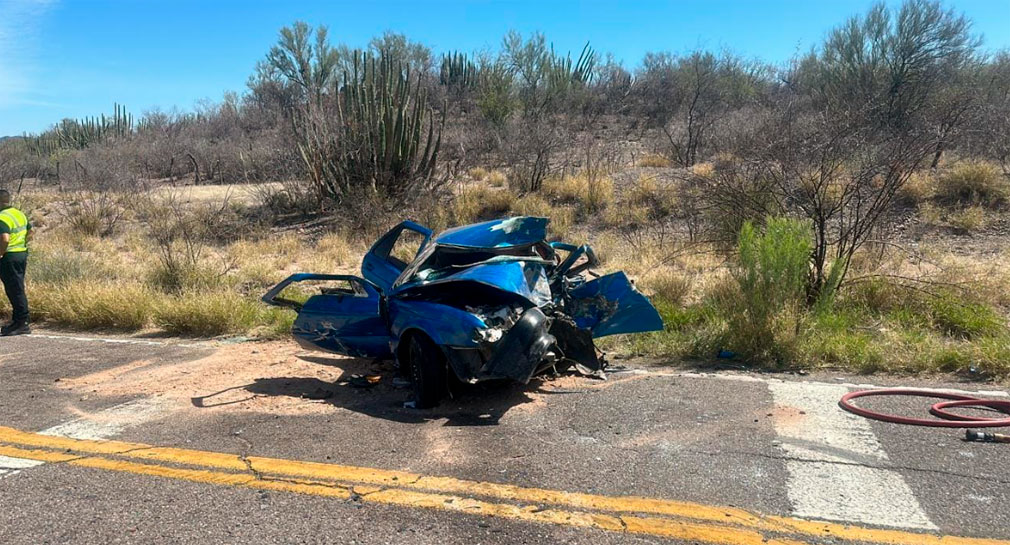 Accidente deja una persona sin vida y 7 más lesionadas en carretera Ures-Hermosillo