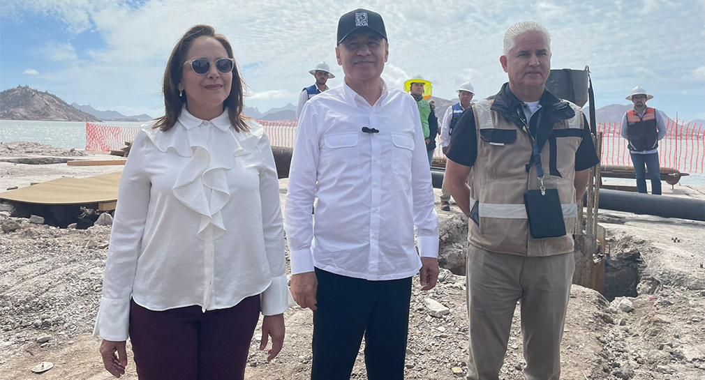 Realiza Alfonso Durazo recorrido por obras en proceso en el Puerto de Guaymas
