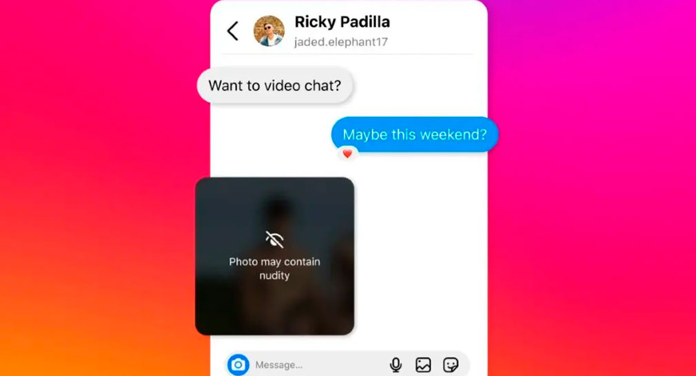 Instagram censurará automáticamente imágenes íntimas enviadas a cuentas de menores de 18 años