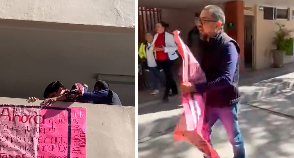 Difunden VIDEO de forcejeo entre profesor y alumno en Unison Navojoa; institución asegura que atendió el caso