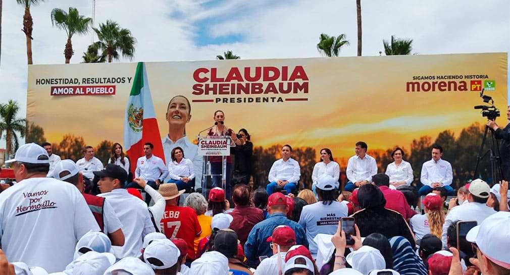 Invertir en abastecimiento de agua y apoyar el transporte público en Sonora propone Claudia Sheinbaum