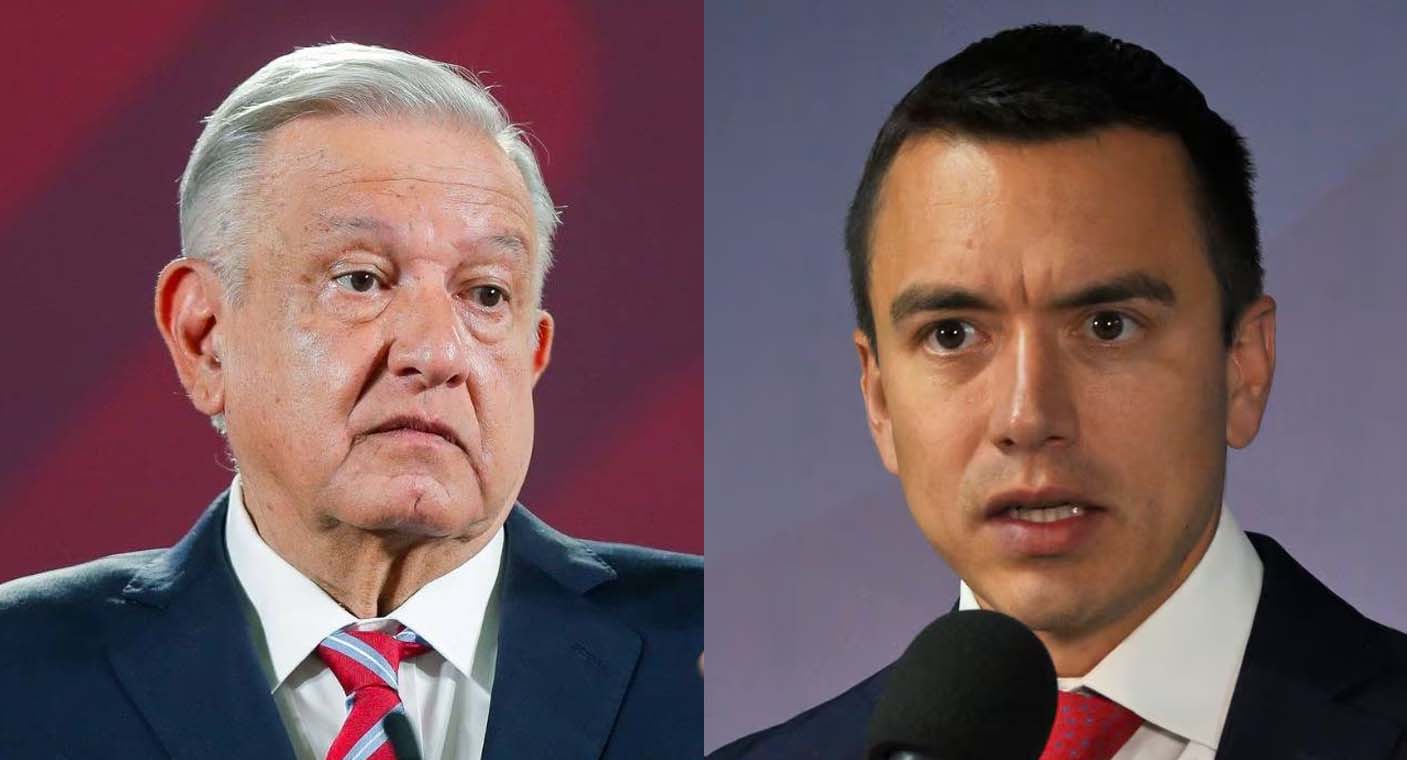 AMLO confirma que México suspende relaciones diplomáticas con Ecuador tras irrupción de la policía en su embajada en Quito
