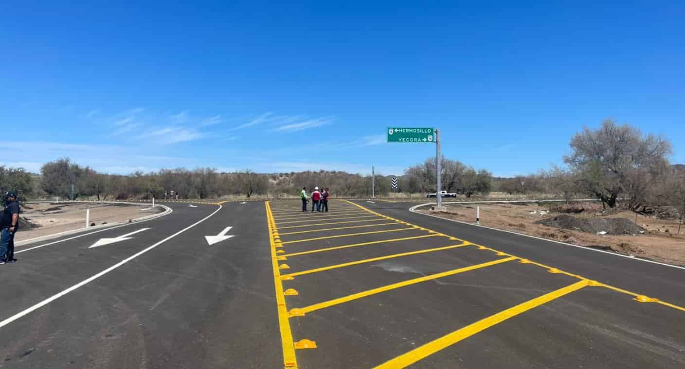 Supervisa Alfonso Durazo primera etapa de la rehabilitación de la carretera Guaymas-Chihuahua