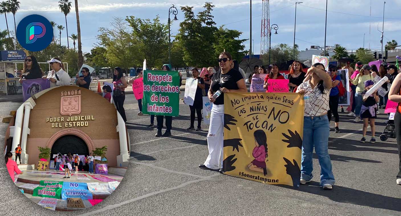 ‘Los niños no se tocan’: Marchan activistas y padres de familia por derechos y protección a infancias en Hermosillo (GALERÍA)