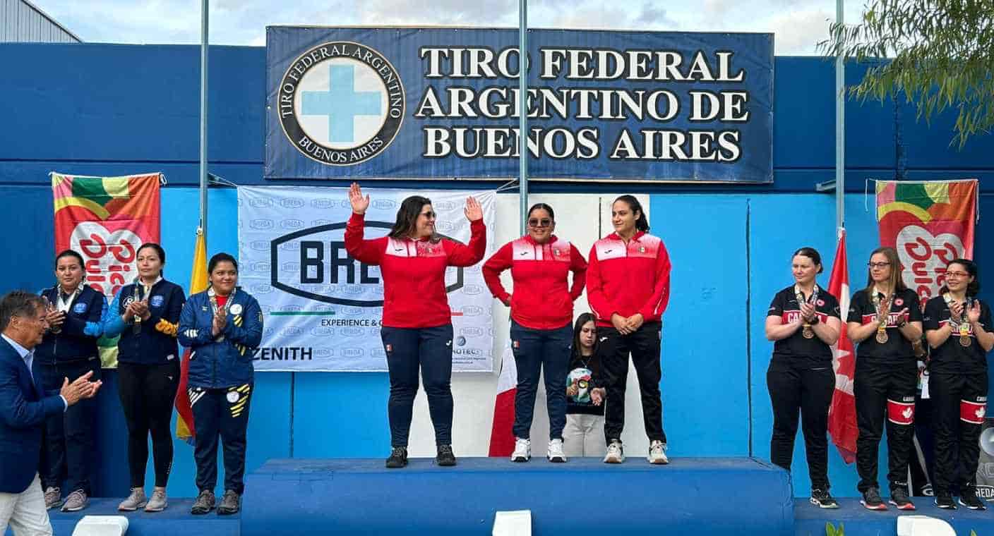 La sonorense Andrea Ibarra logra medalla de oro con equipo mexicano de tiro deportivo en Argentina