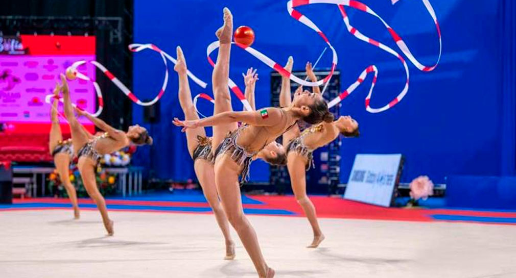 Gimnastas rítmicas mexicanas ganan medalla de plata en torneo en Portugal