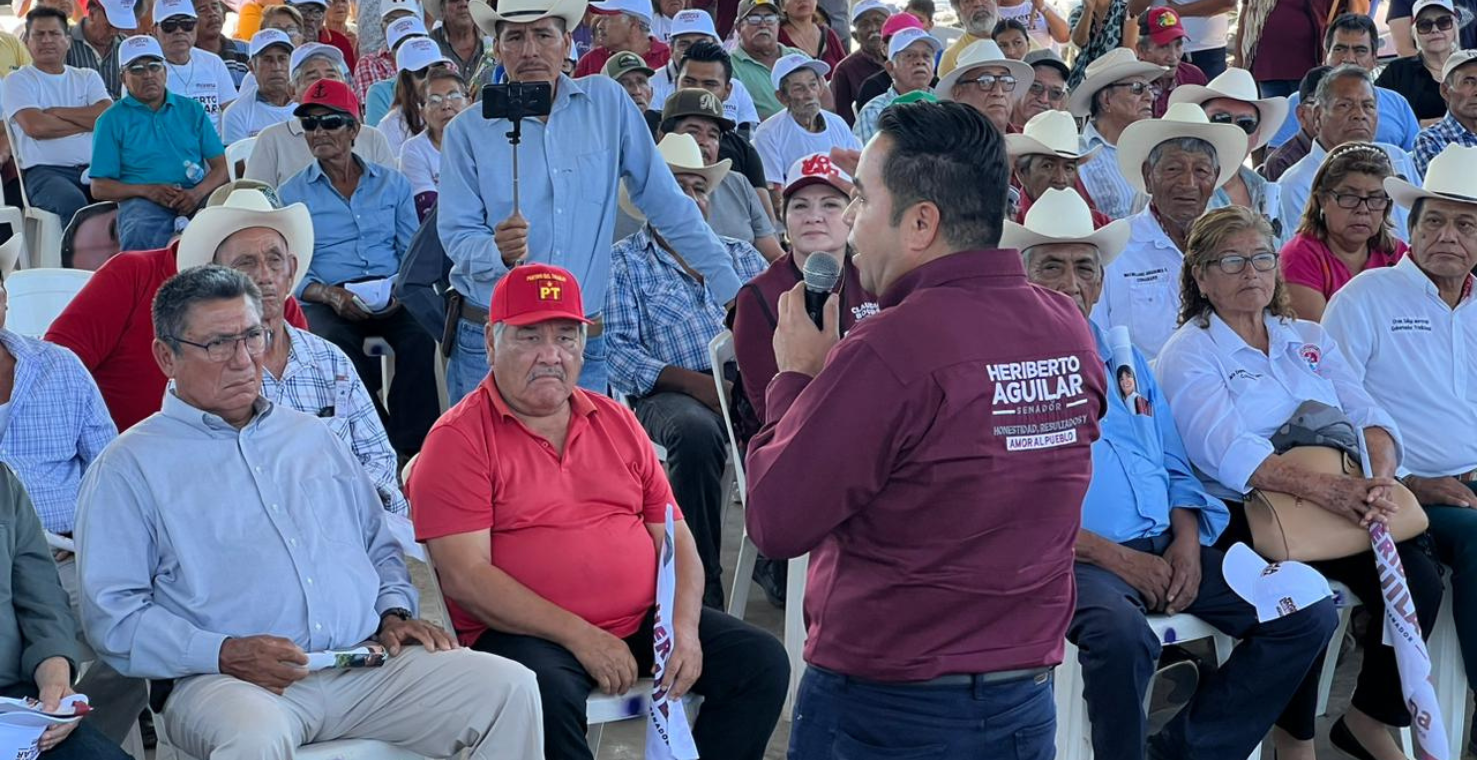 Heriberto Aguilar se compromete a contribuir en bienestar de sector pesquero en Huatabampo
