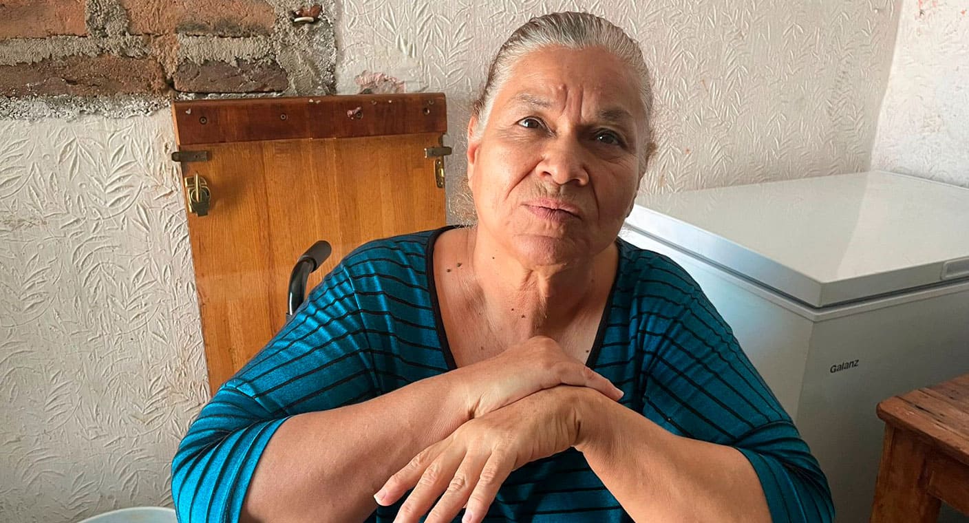 Mujer de 64 años solicita apoyo en Hermosillo; padece polio, hipertensión y diabetes