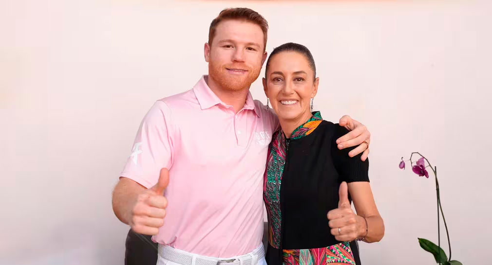 “Sé que va a ganar”: ‘Canelo’ Álvarez se reúne con Claudia Sheinbaum