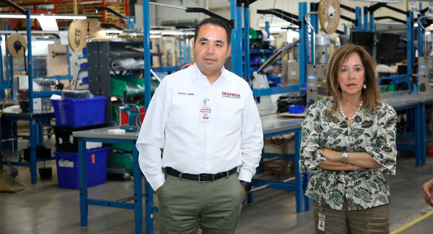 Heriberto Aguilar propone mejorar el desarrollo industrial y maquilador