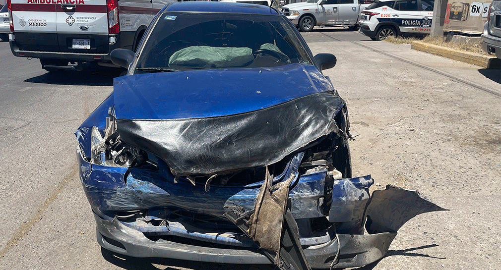 Se registra choque al norte de Hermosillo; no hay lesionados