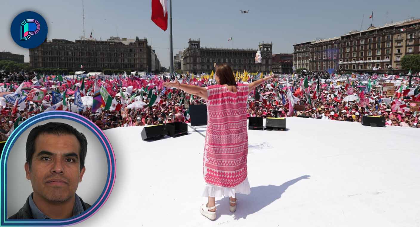 La Marea Rosa en el Zócalo es el acto más grande de campaña de Xóchitl ...