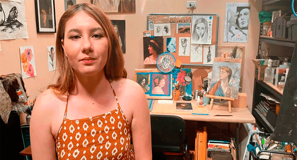 Con estilo clásico y barroco, pintora Isabel Lara presenta sus obras en espacios artísticos de Hermosillo