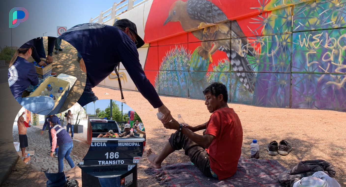 Entregan más de 600 bebidas por altas temperaturas a personas en situación de calle en Hermosillo