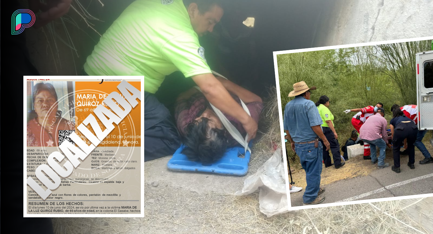 Encuentran a mujer que tenía 3 días desaparecida en Sonora; estaba debajo de puente en carretera de Magdalena
