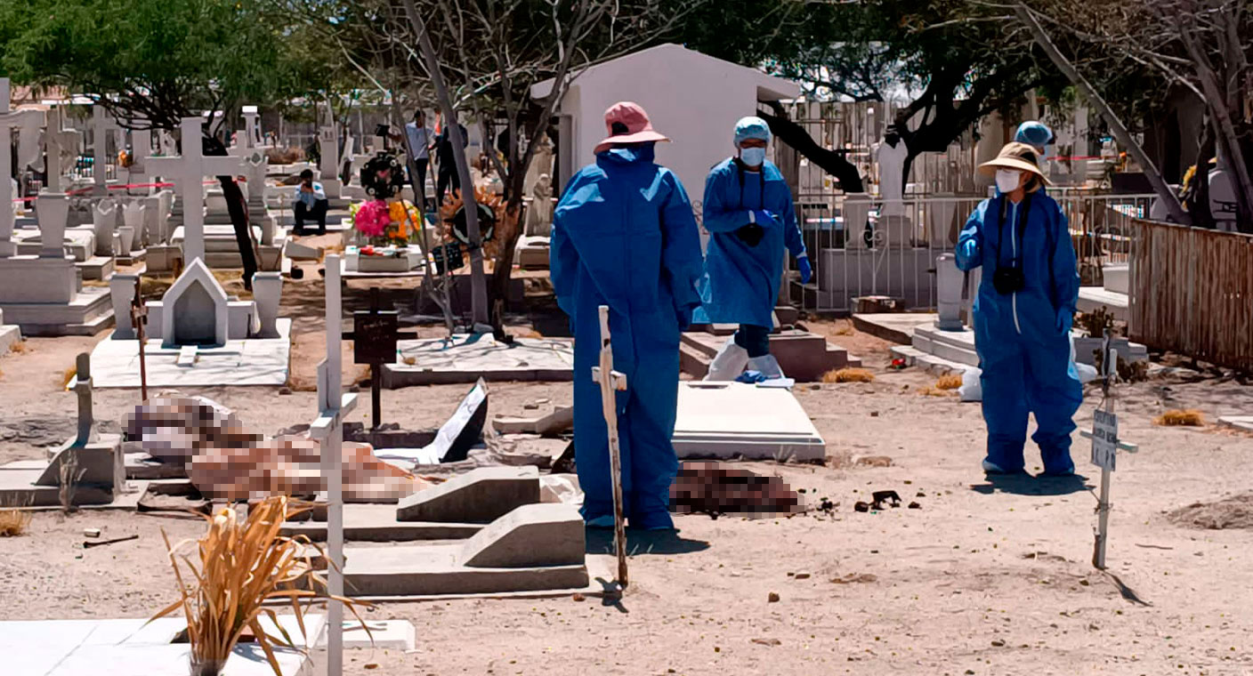 Detienen a hombre tras exhumar dos cuerpos humanos en Panteón Yáñez Hermosillo