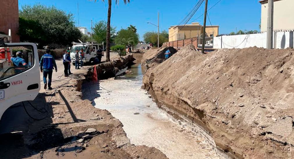 Colonias al norte de Hermosillo quedarán sin agua las próximas horas por reparación de tubería